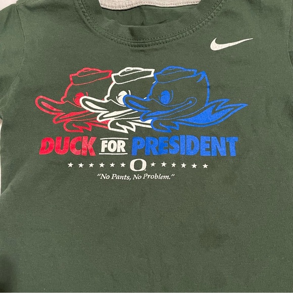 2T Oregon Ducks Duck for President Nike Shirt - Picture 2 of 7